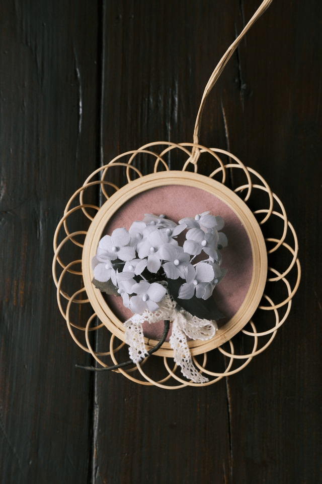 Hydrangea wall decor & pin