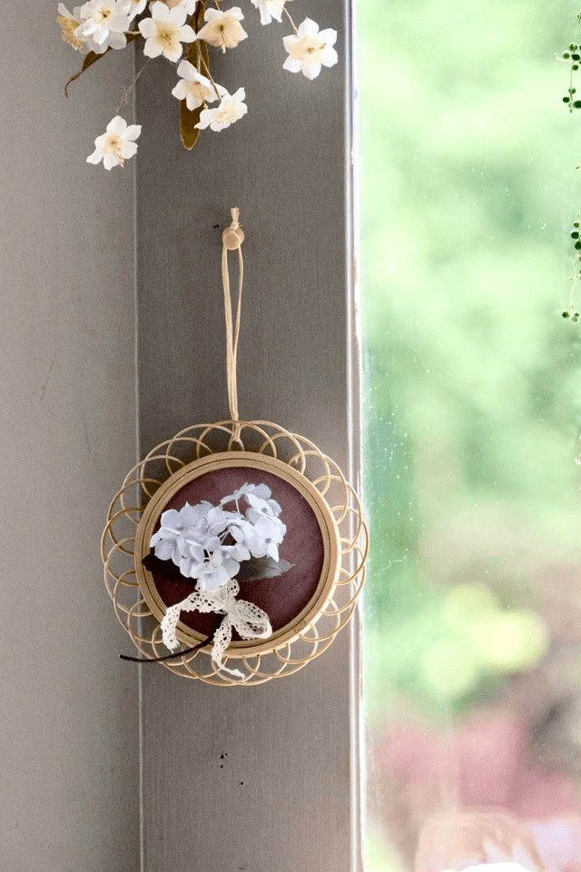 Hydrangea wall decor & pin