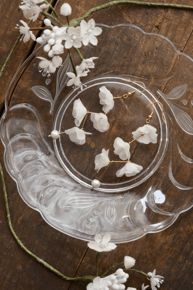 art flower earrings